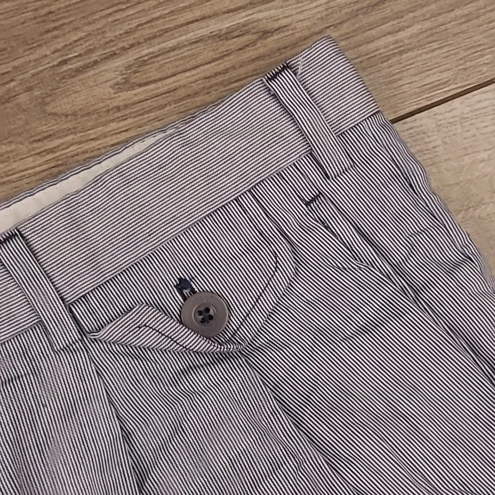 BRIONI Bermuda Light Grey Blue Sz 36 Mens Casual Double Pleated Trouser‎ Shorts